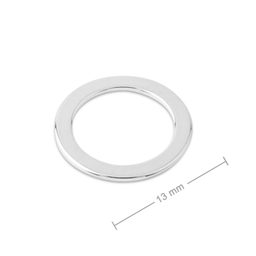 Silver connector ring 13mm No.764