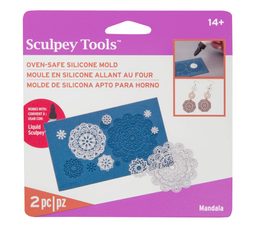 Sculpey bakeable silicone mould Mandala