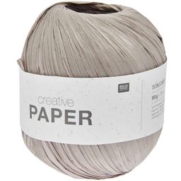 Rico design háčkovacia papierová priadza Creative paper odtieň 009 hnedosivá