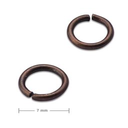 Jump ring 7mm antique copper