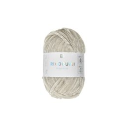 Chenille yarn Ricorumi Nilli Nilli colour shade 021 ecru