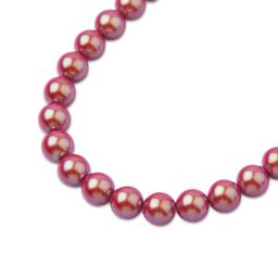 Preciosa kulatá perla MAXIMA 4mm Pearlescent Red