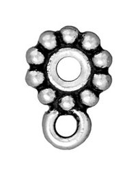 TierraCast korálik s ověsem 10mm starostrieborný