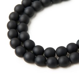 Manumi české sklenené stláčané guľôčky Jet Matt 8mm č.88