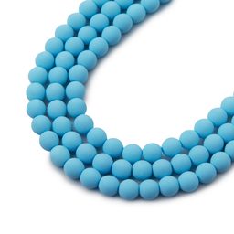 České stláčané korálky Estrela BONDELI 4 mm soft blue