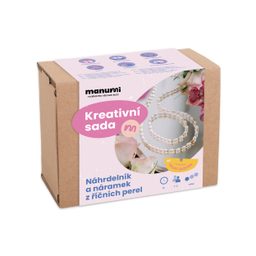 Manumi kreativní sada na výrobu setu náhrdelníku a náramku z říčních perel
