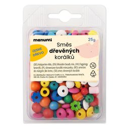 Manumi zmes českých drevených tvarov farebná
