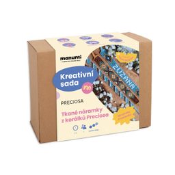 Manumi kreativní sada na výrobu tkaných náramků z korálků Preciosa
