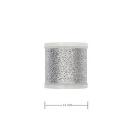 Fire textile metalice pentru broderie 200m, de culoare argintie