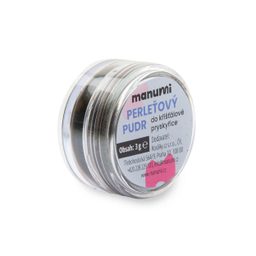 Perleťový púder do krišťalovej živice čierny 3g