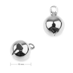 Jewellery bell 14x10mm in silver