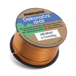 Medený drôt 0,7 mm/50 g