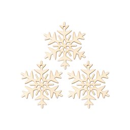 Dřevěný výřez sněhová vločka B 8cm