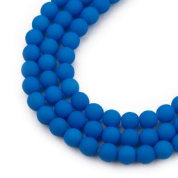 Mărgele presate Estrela NEON 6mm albastre