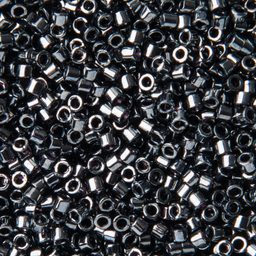 Rokajlové korálky - Miyuki Delica 11/0 (DB-001) Gunmetal