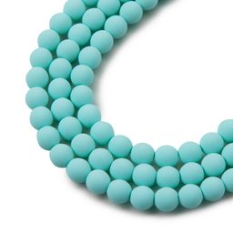 Czech pressed beads Estrela BONDELI 6 mm soft mint