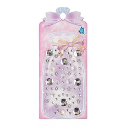 Samolepiace kamienky transparentné 65 ks