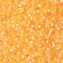 Rokajlové korálky - Miyuki Delica 11/0 (DB-233) Lined Crystal Yellow Luster