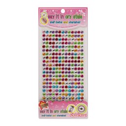 Self-adhesive stones colourful 260 pcs