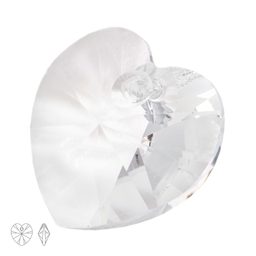 Preciosa MC přívěsek srdce MAXIMA 18 mm Crystal