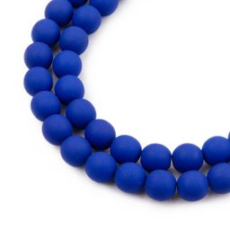 Pressed beads Estrela NEON 8mm dark blue