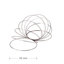 Stainless steel memory wire 50mm/10 loops