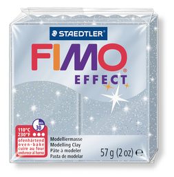 FIMO Effect 56g (8020-812) strieborná s trblietkami