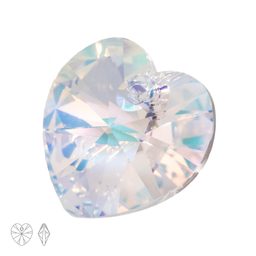 Preciosa MC přívěsek srdce MAXIMA 14 mm Crystal AB