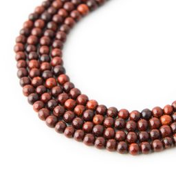 Bead from red sandalwood 4mm