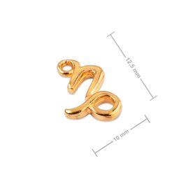 Manumi spojovací díl Kozoroh 12,5x10 mm pozlacený
