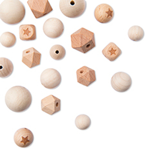 Wooden natural beads