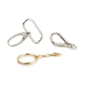 Swivel clasps and split rings