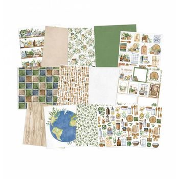 Set of double-sided papers for scrapbook 30x30cm 12 sheets P13 Good Night