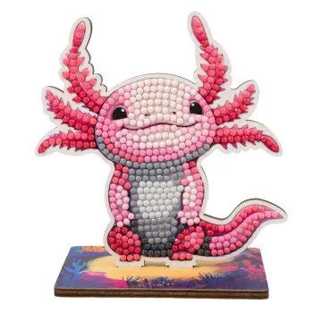 Diamantové malování postava axolotl
