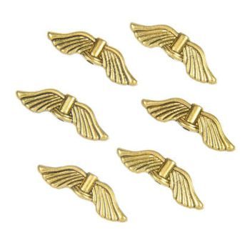 Andělská křídla 21x6,5x2,5mm zlatá č.8
