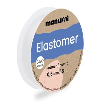 Elastomer 0,6mm/8m čirý