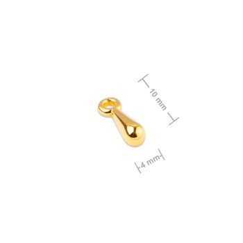 Manumi pendant drop 10x4mm gold-plated