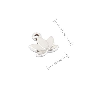 Manumi prívesok lotos 11x10mm postriebrený