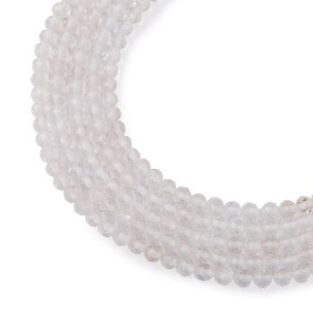 Clear Quartz faceted beads 4mm