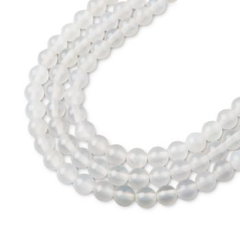 White Agate beads 4mm