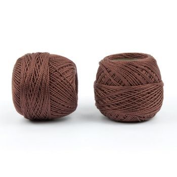 Pearl crochet yarn 85m brown