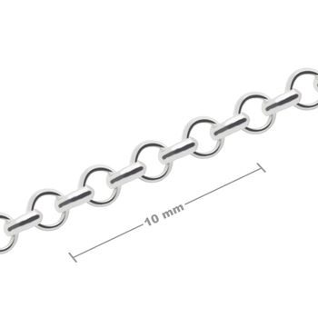 Stříbrný řetízek v metráži rolo 2mm č.410