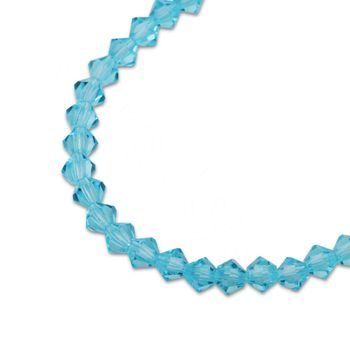 Preciosa MC bead Rondelle 3mm Aqua Bohemica