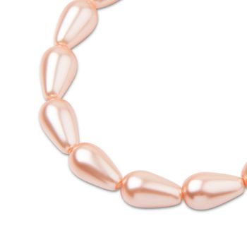 Preciosa perla hruška 15x8mm Pearl Effect Peach