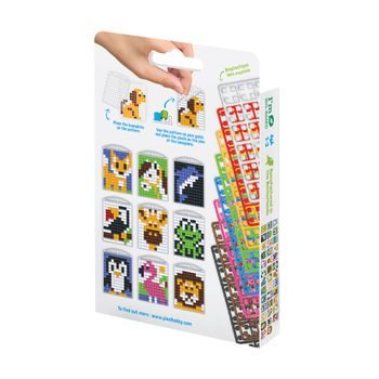 Pixel keychain set animals 3pcs