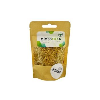 Jesmonite sklenené kamienky GlassRoxx v zlatej farbe 150 g