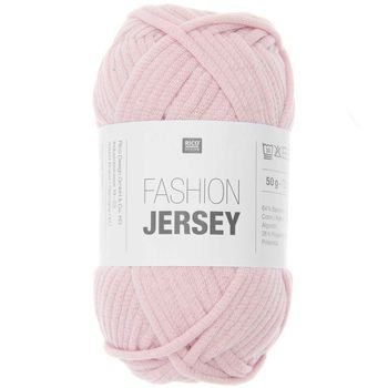 Rico design háčkovacia šnúra Fashion Jersey odtieň 023 svetlo ružová