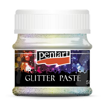 PENTART glitrová pasta fine 50ml duhová