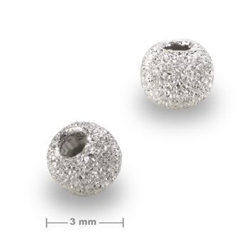 Mărgele argintii stardust 3mm nr.394