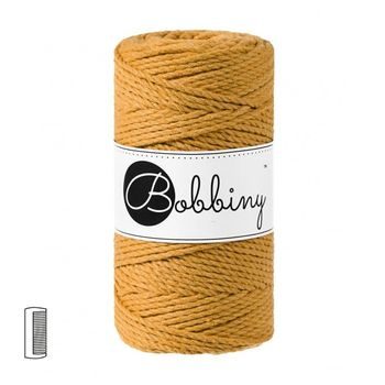 Bobbiny Macramé Rope Regular 3PLY 3mm Mustard